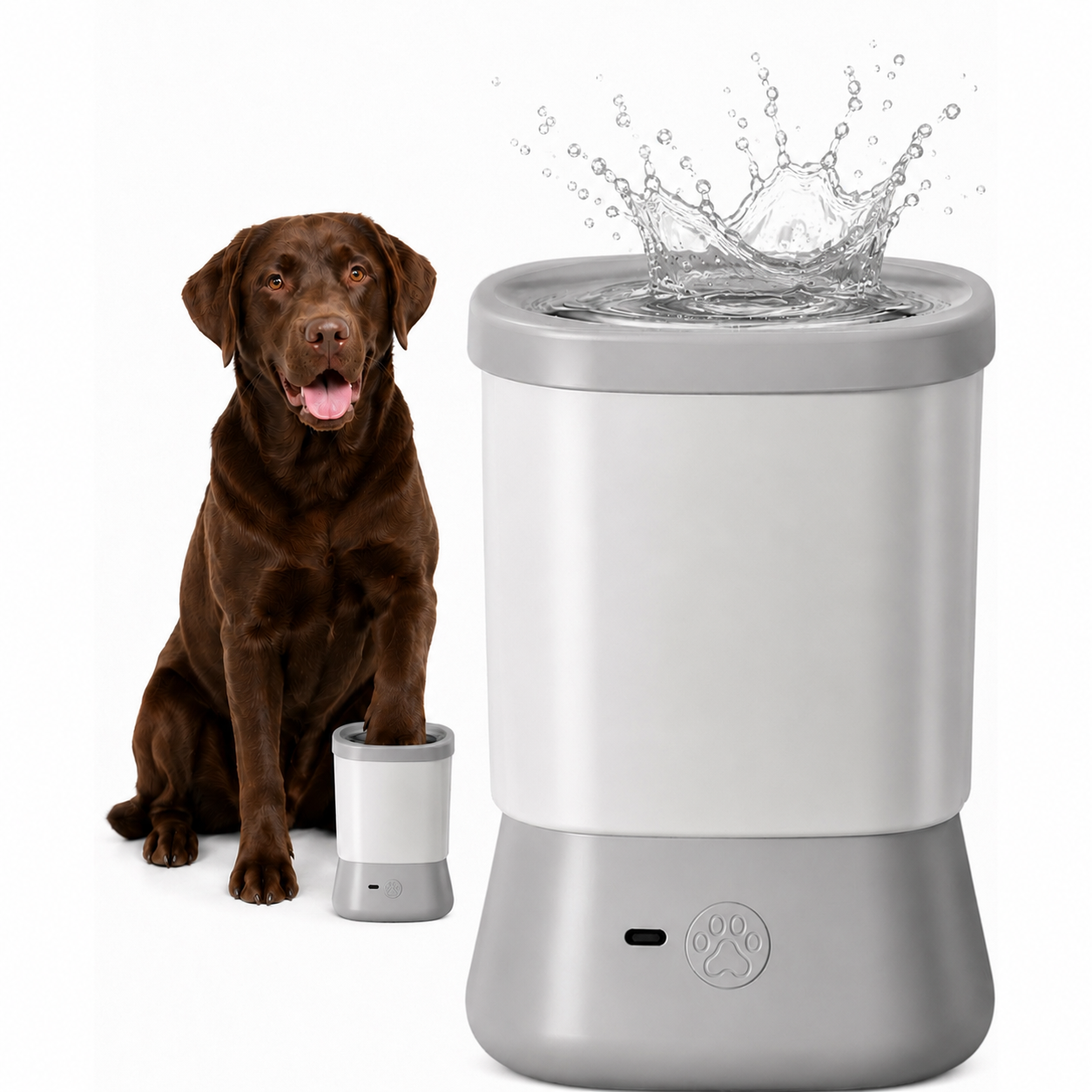 PawSpin™ Paw Cleaner — Automatic Rotary Brush for Dogs