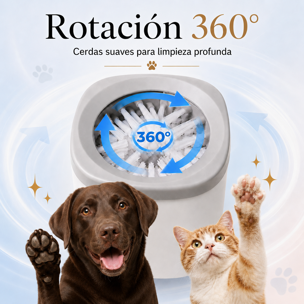 PawSpin™ Paw Cleaner — Automatic Rotary Brush for Dogs